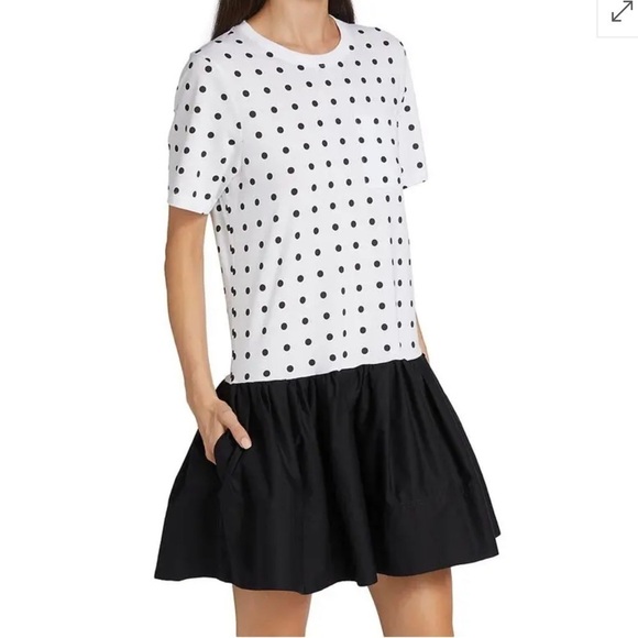 TANYA TAYLOR
Katlyn Polka Dot Dress - Optic White Medium New - Picture 4 of 12
